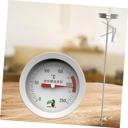 Vista 7 de Termómetro de aceite de acero inoxidable Termómetro digital de caramelo para freír jarabe de mermelada Herramienta de cocina con clip