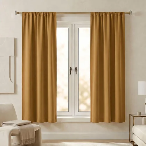 Vista 32 de Superior Cortinas opacas, oscurecimiento de habitación, dormitorio, cortinas, cocina, detalles de ventana de sala de estar, bloqueo solar, térmico