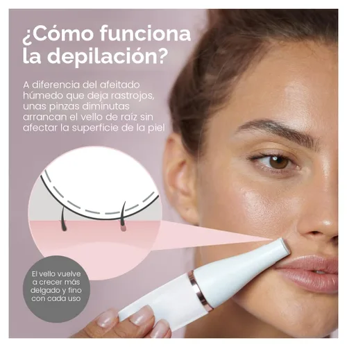 Vista 5 de Braun Depiladora facial Facespa Pro 911, depilación facial para mujeres, dispositivo de depilación, depilación 3 en 1, cepillo de limpieza