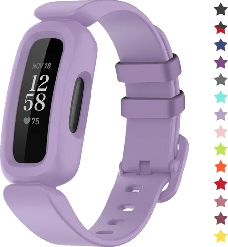 Vista 10 de Correas compatibles con Fitbit Ace 3, silicona suave, impermeable, accesorios de pulsera de reloj deportivo, correa de repuesto para Fitbit Ace 3