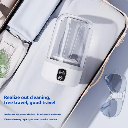 Vista 3 de Lavadora de mano recargable para viajes Uso doméstico 7000mAh Batería Ropa delicada Ropa de bebé Accesorios