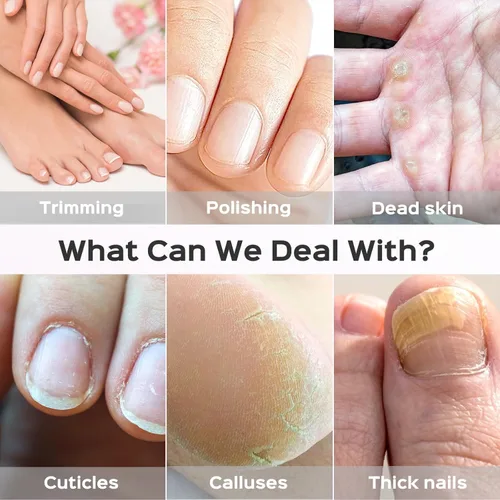 Vista 4 de Kit profesional de manicura y pedicura, juego de limas eléctricas inalámbricas, herramientas recargables para pedicura de uñas para pies, 5
