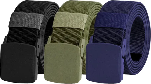 Vista 60 de UNGGJKB Men's Tactical Belt, Nylon Casual Elastic Belt, Work Belt That Can Be Cut And Adjusted