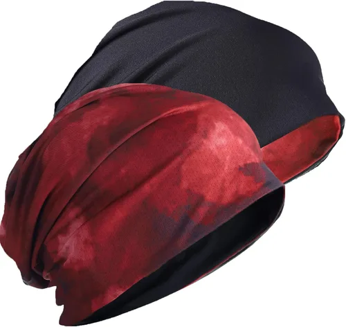 Vista 10 de FORBUSITE Gorro ligero reversible para hombres y mujeres, para correr, absorbe el sudor y se seca rápido B092dh-azul
