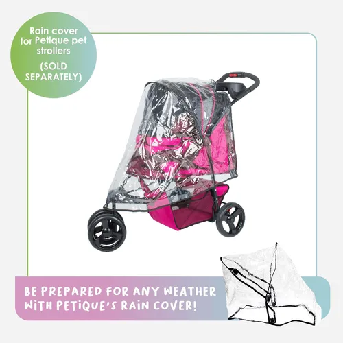 Vista 10 de Petique Razzberry - Cochecito para mascotas, Razzberry, talla única (ST01100103)