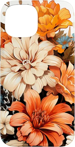 Vista 6 de Funda para iPhone 11 Pro Max Vintage Autumn Flower Fall Pumpkin Girl Women Fall