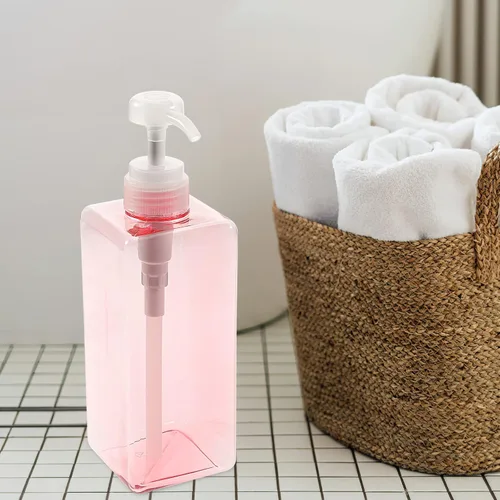 Vista 7 de Zerodeko 1 botella vacía de 22.0 fl oz botella cuadrada con bomba dispensadora de botella recargable para lavado facial champú jabón de manos