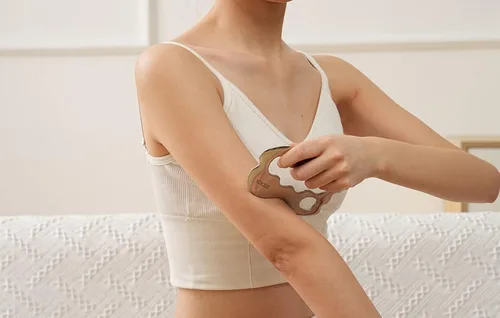 Vista 3 de STICKON Herramienta de masaje de raspado Gua Sha de acero inoxidable Herramientas IASTM gran herramienta de movilización de tejidos blandos