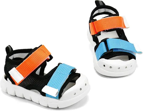 Vista 16 de OAISNIT Sandalias deportivas para bebés, niños y niñas, ligeras, antideslizantes, suela de goma, zapatos de agua acuática para playa, zapatos