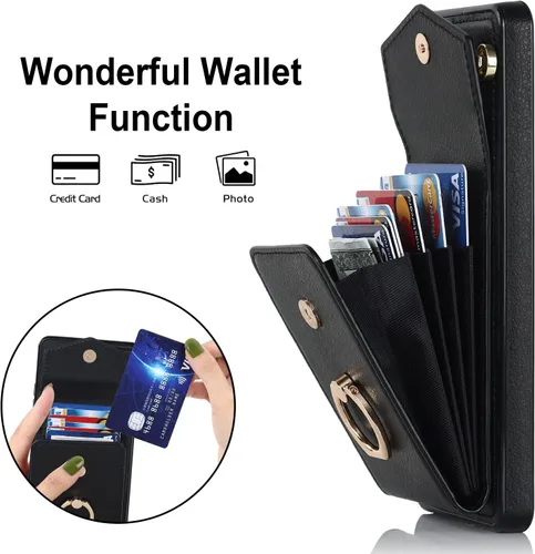 Vista 3 de Asuwish Funda de teléfono para Samsung Galaxy S20 FE 5G de 6.5 pulgadas con protector de pantalla de vidrio templado y anillo RFID tarjetero celular