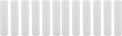 Vista 6 de Creative Hobbies® 1751 - Juego de 6 fundas de plástico blanco de 4 pulgadas de alto, fundas para candelabros