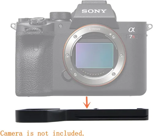 Vista 4 de Extensión de agarre de mano placa base de metal de liberación rápida compatible con cámara Sony A7IV A7RIV A9II con tornillo de 1/4 pulgadas y llave