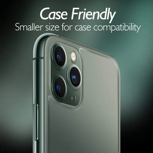 Vista 4 de Protector de pantalla trasera para iPhone 11 Pro Max, vidrio templado trasero [toque háptico], película de temperamento prémium con claridad HD