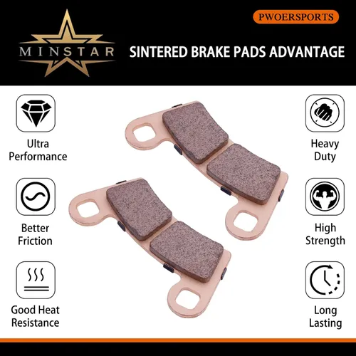 Vista 2 de Pastillas de freno sinterizadas 2206025 y 2203318 para Polaris RZR 900 2015-2020 (todas las ediciones), Polaris RZR S 900 EPS Premium 2015-2021