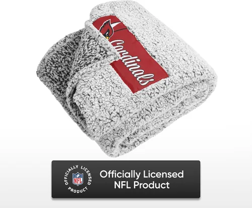 Vista 2 de FOCO Manta Sherpa de nube con logotipo grande del equipo de la NFL, 60 x 70 pulgadas