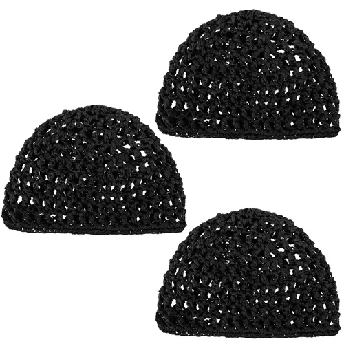 Vista 2 de DIVINA VITAE Red de pelo de ganchillo de malla para mujer, gorro de malla de punto y cubierta de red para el cabello, accesorio de cubierta de pelo