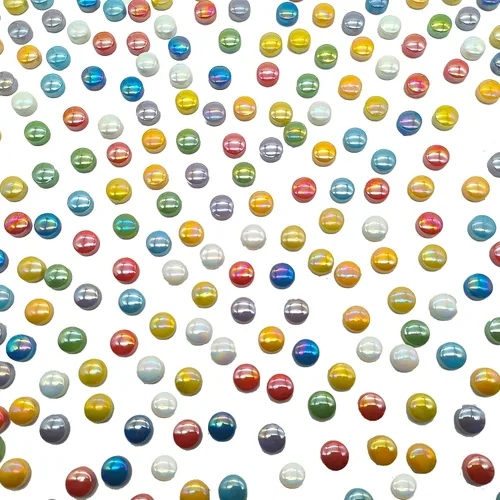 Vista 9 de Mosaico redondo para manualidades, 0.472 in, piezas de mosaico de vidrio de colores surtidos para suministros de arte, kit de fabricación de mosaico
