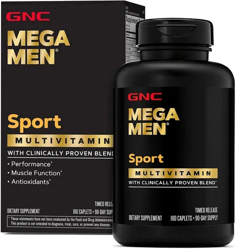 Vista 9 de GNC Mega Men Sport Multivitamínico Rendimiento, función muscular y salud general 90