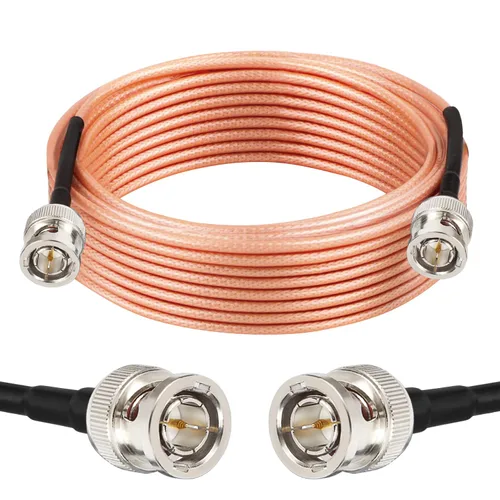 Vista 26 de XRDS -RF 2 piezas de cable SDI de 1 pie, cables de puente HD-SDI BNC macho de 75 ohmios RG179 para cámara de video BMCC