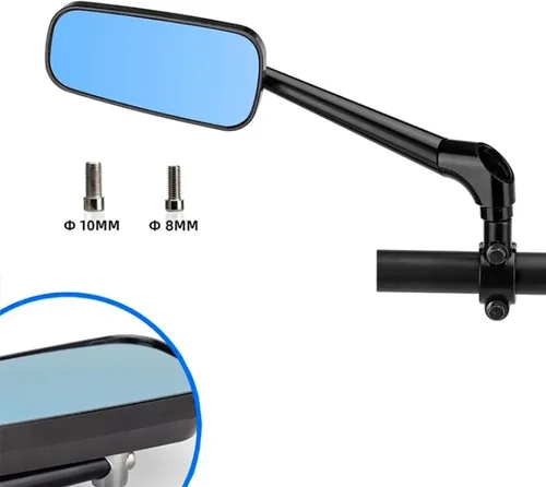 Vista 2 de motorcycle rearview mirror For Y-amaha YBR 125 FZ1 FZ6 XMAX 300 MT09 MT07 MT125 Tracer,8 10mm CNC Aluminum Side Mirror Universal