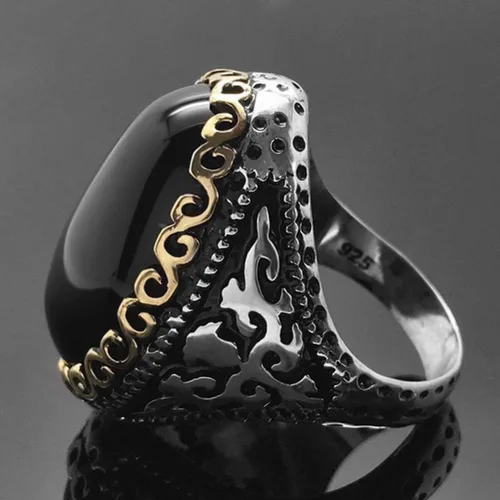 Vista 4 de Lujoso anillo de piedras preciosas de circonita cúbica para mujeres y niñas, anillos de piedra preciosa de cristal de circonita cúbica, retro
