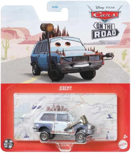 Vista 4 de Disney Cars 2023 Mattel - Carros de metal fundidos a presión a presión a escala 1:55 Road Rumbler Jeremy