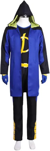 Vista 2 de Disfraz de choque estático para cosplay para hombre disfraz de superhéroe