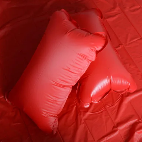Vista 7 de Sábanas planas impermeables con almohada inflable, protector de colchón para aceites esenciales, masaje, spa, cómodas y fáciles de limpiar