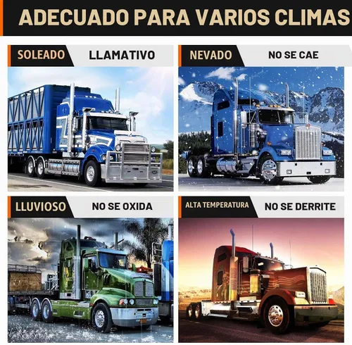 Vista 6 de Aeagle - Kits de combinación de cubierta de eje domo para ejes de camión semi con tuerca de lengüeta de 33 mm atornillada, plástico ABS cromado, 2