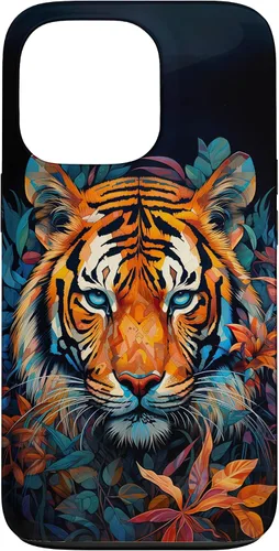 Vista 10 de Watercolor Tiger Face Design Wild Animal Big Cat Tiger Case for iPhone 17
