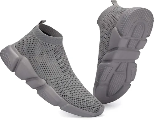 Vista 8 de Casbeam Men's Running Knit Comfortable Lightweight Breathable Casual Sports Shoes Fashion Sneakers Slip-On Walking Shoes