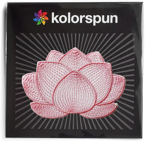 Vista 5 de Kolorspun Parche de flor de loto - Gancho y bucle táctico moral parche (rosa)