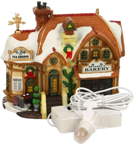 Vista 8 de Lemax Pueblo Navideño Devaneys Bakery Funciona con Pilas LED - 35793