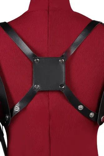 Vista 6 de Wolyzz RE4 Remake - Disfraz de Ada Wong para mujer, color rojo