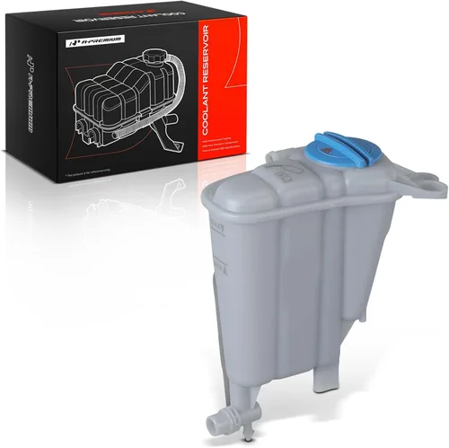 Vista 11 de A-Premium Tanque de depósito de recuperación de desbordamiento de refrigerante del motor [con tapa, sensor y escudo térmico] Compatible con Audi Q5