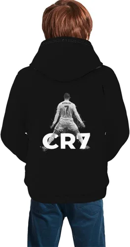 Vista 4 de LUJA DLING Ronaldo #7 Cr7 - Sudadera con capucha para adolescentes con bolsillo