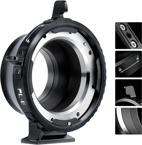 Vista 11 de VILTROX Adaptador de lente PL-L, anillo convertidor de lente de cámara, anillo adaptador compatible con lente PL a cámara de montaje en L Panasonic