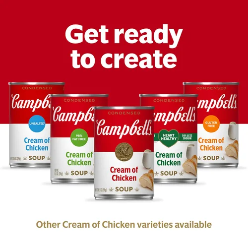 Vista 5 de Campbell's Crema condensada de sopa de pollo, lata de 10.5 onzas (paquete de 4)