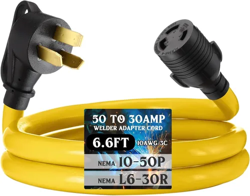 Vista 13 de Tellegloww - Cable adaptador para soldador de 30 amperios NEMA 10-30P a L6