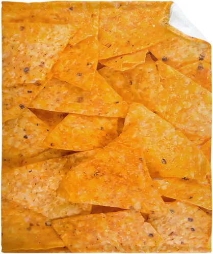 Vista 10 de Manta de chips Nachos para otoño, invierno, primavera, todas las estaciones, cálida y mullida de 40 x 30 pulgadas, para mascotas, microfelpa Chips