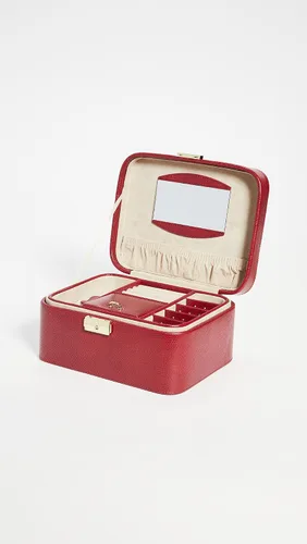 Vista 4 de Bey-Berk Lizard Embossed Jewelry Travel Box