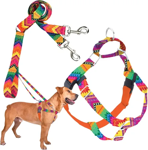 Vista 40 de 2 Hounds Design Freedom - Arnés para perro sin tirones, arnés ajustable y correa, fácil de caminar y control cómodo, se adapta a perros pequeños