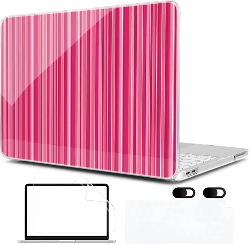 Vista 12 de MEEgoodo Funda estampada para MacBook Neo de 13 pulgadas versión 2026 (compatible con el modelo A3404), funda rígida para laptop con funda