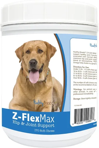 Vista 55 de Healthy Breeds Afghan Hound Z-Flex Max - Masticables suaves para cadera y articulaciones, 100