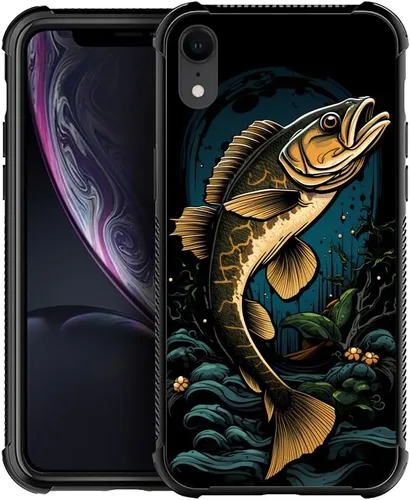 Vista 64 de Funda compatible con iPhone 8 Plus, diseño de oso de bosque otoñal, a prueba de golpes, antiarañazos, carcasa trasera de policarbonato duro