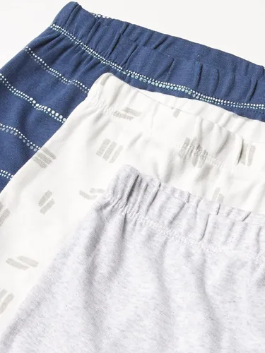 Vista 3 de HonestBaby Paquete de 3 pantalones harén de algodón orgánico con pies para bebé