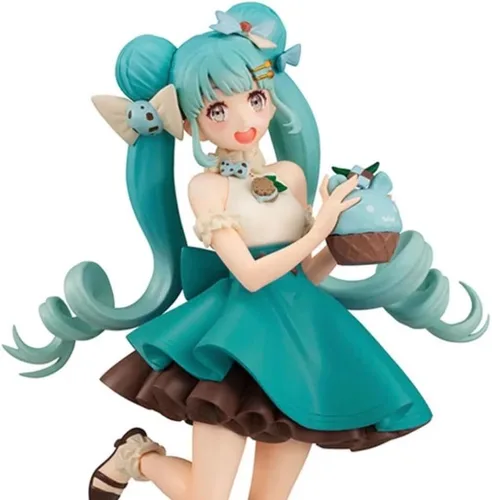 Vista 2 de Furyu Hatsune Miku: Figura de la serie Sweet Sweets de chocolate y menta, multicolor