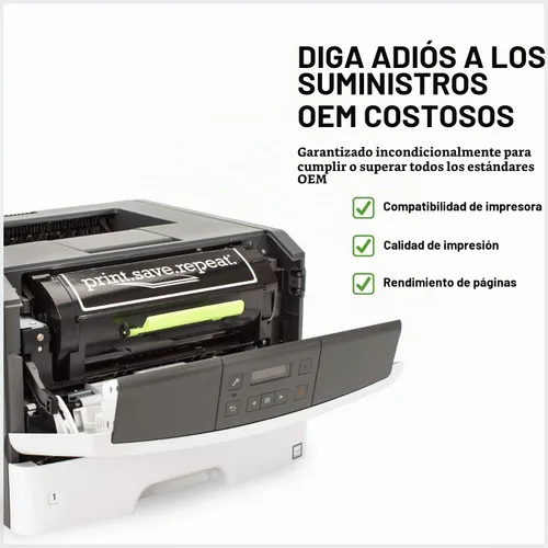 Vista 2 de Print.Save.Repeat. Cartucho de tóner Lexmark 58D1H00 de alto rendimiento