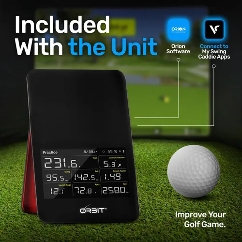 Vista 4 de OPTISHOT Orbit Simulador de golf y monitor de lanzamiento Simuladores de golf para el hogar con software Orion - Monitor de lanzamiento de golf - 20