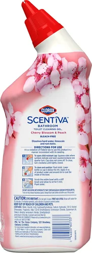 Vista 11 de Clorox Scentiva - Gel de limpieza para inodoro, flor de cerezo y melocotón, 24 onzas líquidas (paquete de 2)